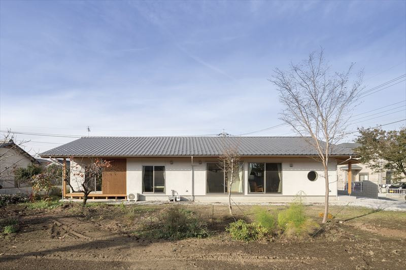 瓦屋根で平屋の家 群馬 高崎 前橋の注文住宅 関工務所 瓦屋根で平屋の家 群馬 高崎 前橋の注文住宅 関工務所