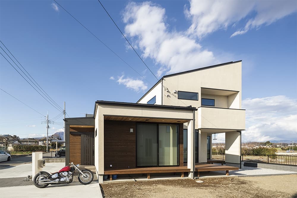 景観に配慮した大開口l型窓のある家 群馬 高崎 前橋の注文住宅 関工務所 景観に配慮した大開口l型窓のある家 群馬 高崎 前橋の注文住宅 関工務所