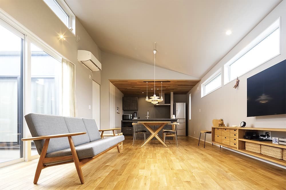 プライバシーと開放感を両立した中庭のある平屋の家