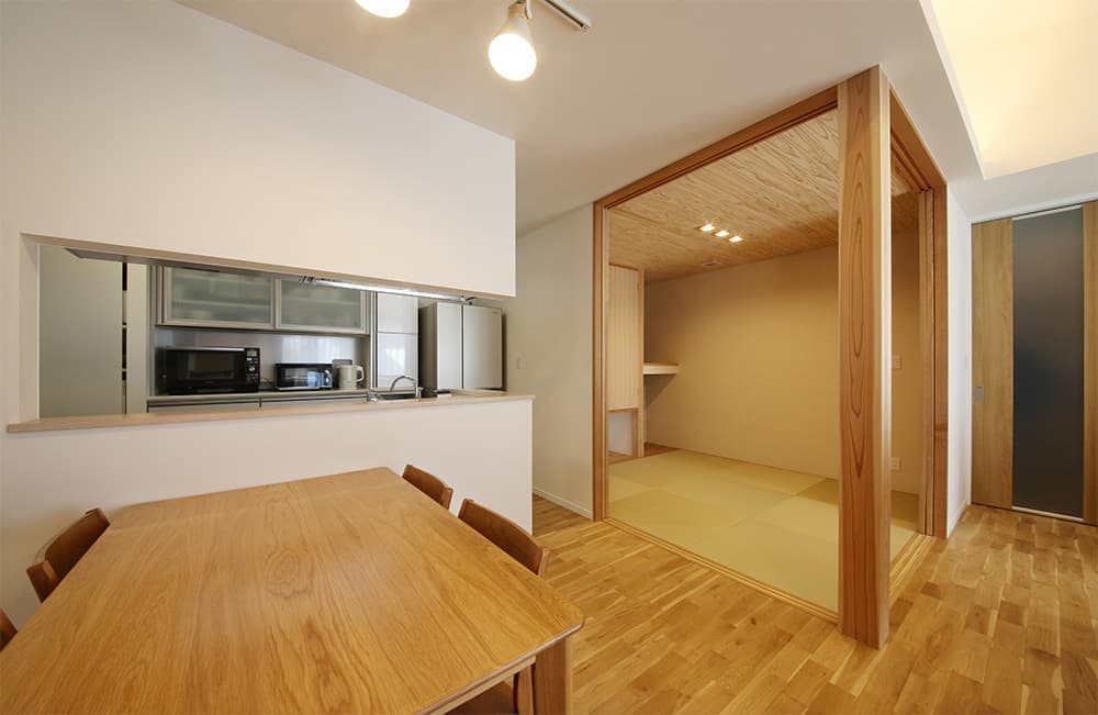 落ち着きのある平屋の家