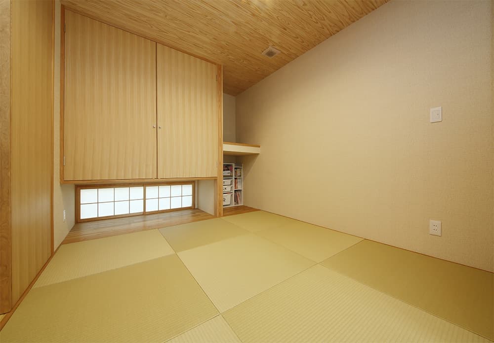 落ち着きのある平屋の家