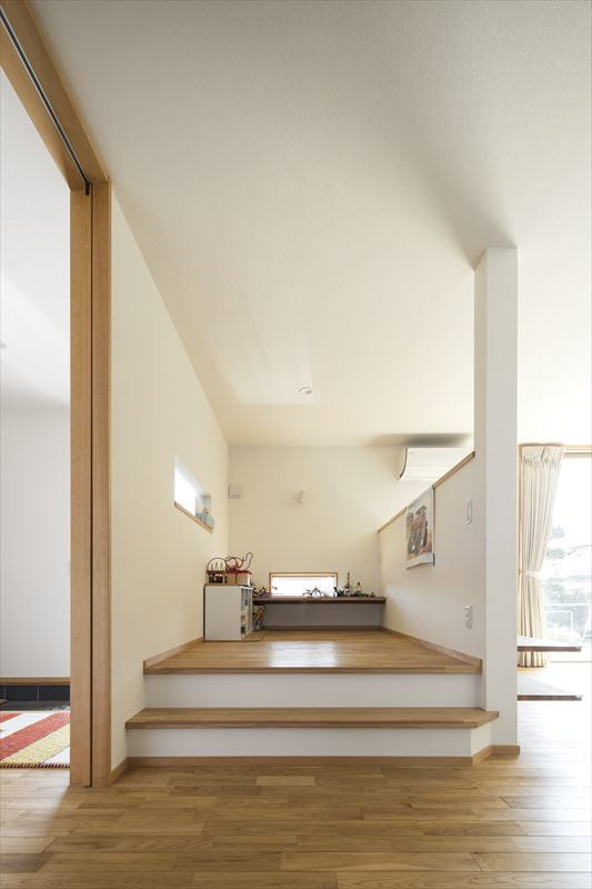 大開口のある二世帯住宅