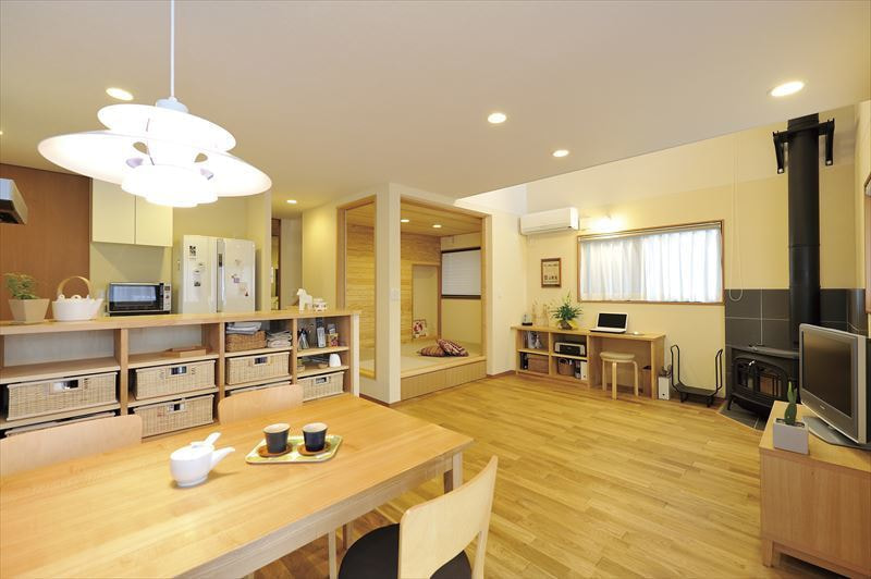 薪ストーブのあるやさしい家